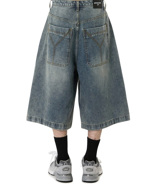 OY(オーワイ)の「『OY/オーワイ』WIDE VOLUME SHORTS /ワイドボリュームショートパンツ(デニムパンツ・メンズ・ライトブルー/インディゴブルー/ブルー・S/L/M)」の5枚目の写真