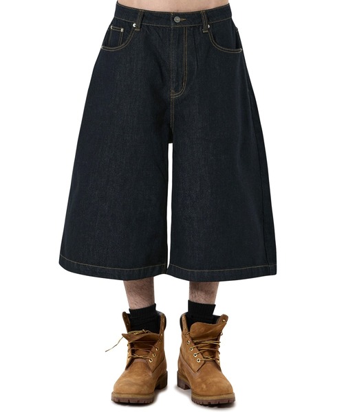 OY(オーワイ)の「『OY/オーワイ』WIDE VOLUME SHORTS /ワイドボリュームショートパンツ(デニムパンツ・メンズ・ライトブルー/インディゴブルー/ブルー・S/L/M)」の9枚目の写真