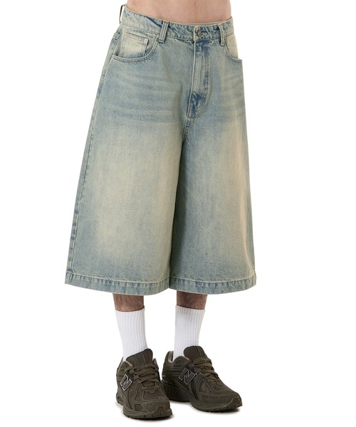 OY(オーワイ)の「『OY/オーワイ』WIDE VOLUME SHORTS /ワイドボリュームショートパンツ(デニムパンツ・メンズ・ライトブルー/インディゴブルー/ブルー・S/L/M)」の18枚目の写真