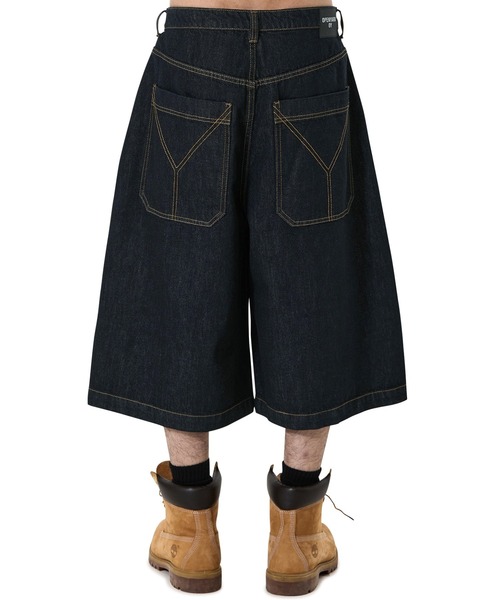 OY(オーワイ)の「『OY/オーワイ』WIDE VOLUME SHORTS /ワイドボリュームショートパンツ(デニムパンツ・メンズ・ライトブルー/インディゴブルー/ブルー・S/L/M)」の11枚目の写真