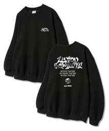 ホワイトリムーブ 裏毛 スウェットTシャツ ブラック