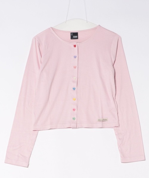 FCMM（エフシーエムエム）の「【日本限定】COLOR BUTTON CARDIGAN / カラーボタンカーディガン（カーディガン/ボレロ・レディース・ネイビー/イエロー/ライトピンク・SMALL/MEDIUM）」の2枚目の写真