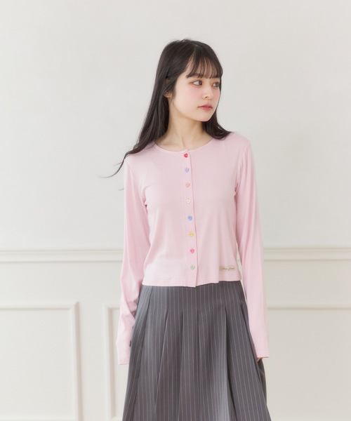 FCMM（エフシーエムエム）の「【日本限定】COLOR BUTTON CARDIGAN / カラーボタンカーディガン（カーディガン/ボレロ・レディース・ネイビー/イエロー/ライトピンク・SMALL/MEDIUM）」の21枚目の写真