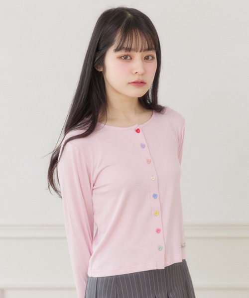 FCMM（エフシーエムエム）の「【日本限定】COLOR BUTTON CARDIGAN / カラーボタンカーディガン（カーディガン/ボレロ・レディース・ネイビー/イエロー/ライトピンク・SMALL/MEDIUM）」の20枚目の写真