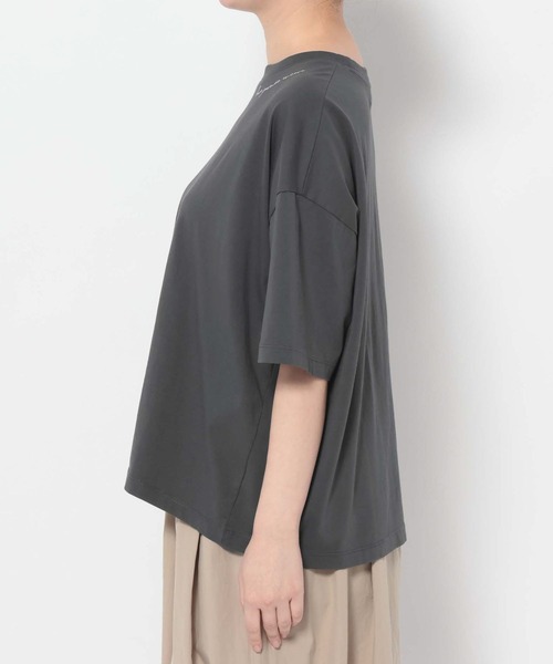 studio CLIP(スタディオクリップ)の「《natural by clip》シルキーバイオロゴTシャツ(Tシャツ/カットソー・レディース・スモーク/ピンク/オフホワイト/アイボリー・FREE)」の17枚目の写真