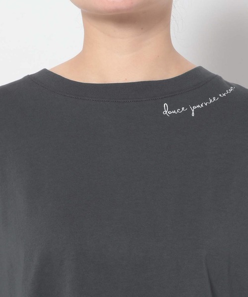 studio CLIP(スタディオクリップ)の「《natural by clip》シルキーバイオロゴTシャツ(Tシャツ/カットソー・レディース・スモーク/ピンク/オフホワイト/アイボリー・FREE)」の19枚目の写真