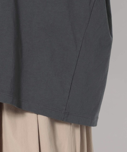 studio CLIP(スタディオクリップ)の「《natural by clip》シルキーバイオロゴTシャツ(Tシャツ/カットソー・レディース・スモーク/ピンク/オフホワイト/アイボリー・FREE)」の21枚目の写真