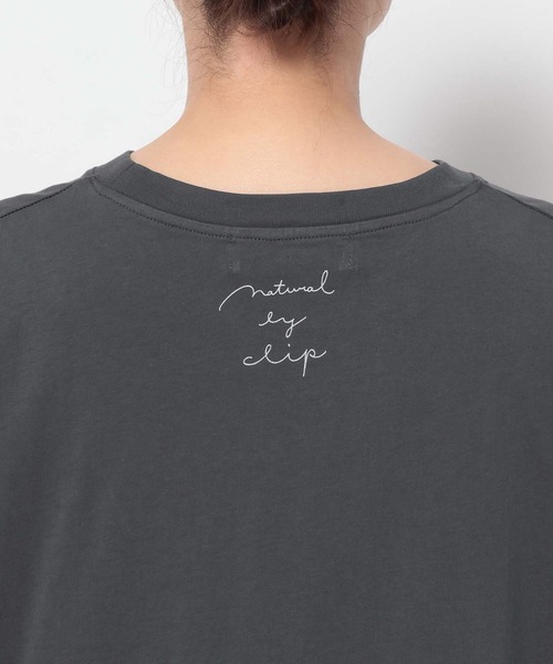 studio CLIP(スタディオクリップ)の「《natural by clip》シルキーバイオロゴTシャツ(Tシャツ/カットソー・レディース・スモーク/ピンク/オフホワイト/アイボリー・FREE)」の22枚目の写真