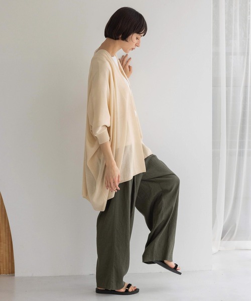 studio CLIP(スタディオクリップ)の「《natural by clip》シルキーバイオロゴTシャツ(Tシャツ/カットソー・レディース・スモーク/ピンク/オフホワイト/アイボリー・FREE)」の9枚目の写真