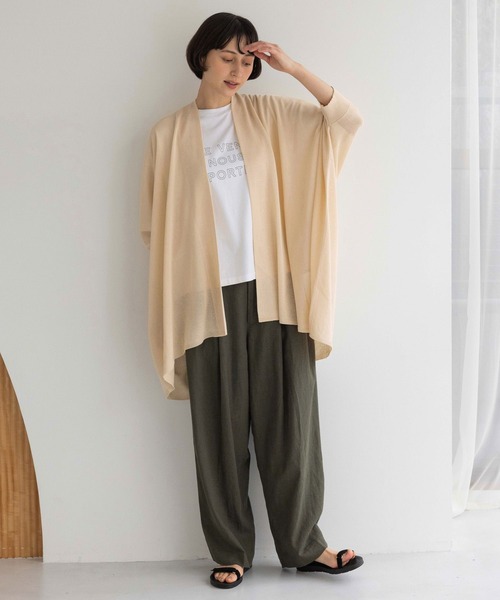 studio CLIP(スタディオクリップ)の「《natural by clip》シルキーバイオロゴTシャツ(Tシャツ/カットソー・レディース・スモーク/ピンク/オフホワイト/アイボリー・FREE)」の12枚目の写真