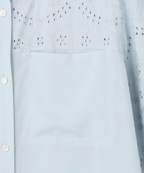 J.PRESS(ジェイプレス)の「【WEB限定カラーあり】エンブロイダリー シャツ ワンピース(シャツワンピース・レディース・ダークブラウン系/ネイビー系/サックスブルー系・9/11)」の17枚目の写真