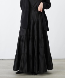 LUCA（ルカ）の「LC/LLL タフタコーティング加工プリーツティアードスカート（スカート）」