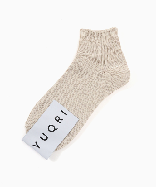 YUQRI(ユクリ)の「YUQRI Walky short(ソックス/靴下・メンズ・ブラック/ホワイト/ブルー/ベージュ・FREE)」の2枚目の写真