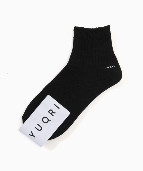 YUQRI(ユクリ)の「YUQRI Walky short(ソックス/靴下・メンズ・ブラック/ホワイト/ブルー/ベージュ・FREE)」の1枚目の写真
