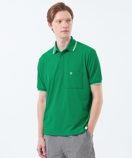 MACKINTOSH PHILOSOPHY（ﾏｯｷﾝﾄｯｼｭ ﾌｨﾛｿﾌｨｰ）の「【WEEKENDER】 ELYPOLO（イーリーポロ） ソフトメッシュカノコ（ポロシャツ・メンズ・ネイビー/グリーン/ベージュ系その他4/ホワイト/ブラック/ダークネイビー/グレー系その他2/オフホワイト・40/38）」の6枚目の写真