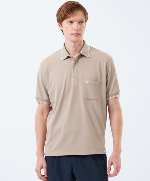 kolor ベージュ メッシュ ポロシャツ サイズ1 WEEKENDER】 ELYPOLO（イーリーポロ） ソフトメッシュカノコ(トップス