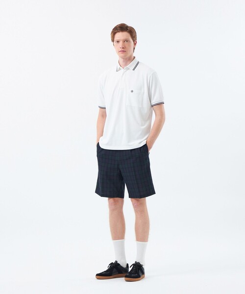 MACKINTOSH PHILOSOPHY（ﾏｯｷﾝﾄｯｼｭ ﾌｨﾛｿﾌｨｰ）の「【WEEKENDER】 ELYPOLO（イーリーポロ） ソフトメッシュカノコ（ポロシャツ・メンズ・ネイビー/グリーン/ベージュ系その他4/ホワイト/ブラック/ダークネイビー/グレー系その他2/オフホワイト・40/38）」の9枚目の写真
