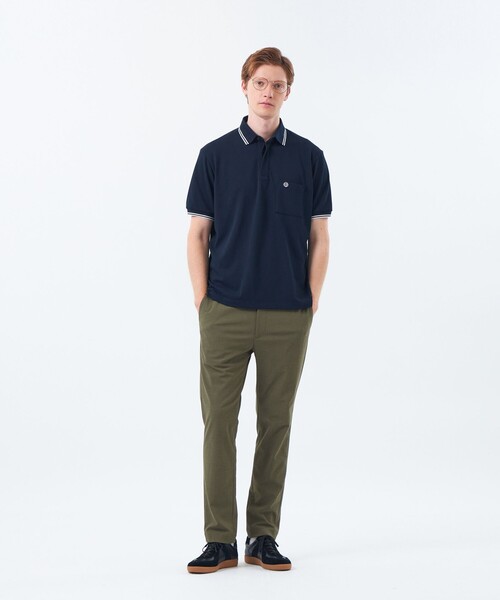 MACKINTOSH PHILOSOPHY（ﾏｯｷﾝﾄｯｼｭ ﾌｨﾛｿﾌｨｰ）の「【WEEKENDER】 ELYPOLO（イーリーポロ） ソフトメッシュカノコ（ポロシャツ・メンズ・ネイビー/グリーン/ベージュ系その他4/ホワイト/ブラック/ダークネイビー/グレー系その他2/オフホワイト・40/38）」の12枚目の写真