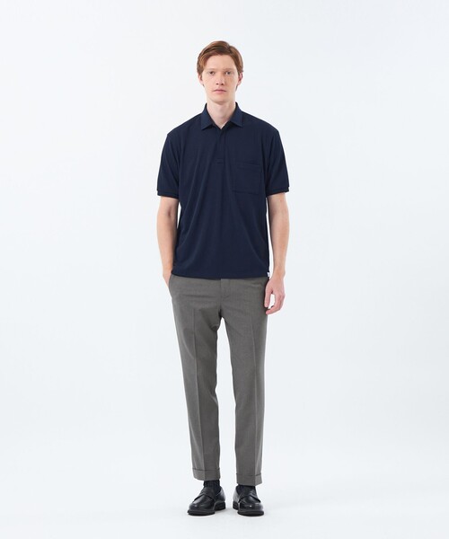 MACKINTOSH PHILOSOPHY（ﾏｯｷﾝﾄｯｼｭ ﾌｨﾛｿﾌｨｰ）の「【WEEKENDER】 ELYPOLO（イーリーポロ） ソフトメッシュカノコ（ポロシャツ・メンズ・ネイビー/グリーン/ベージュ系その他4/ホワイト/ブラック/ダークネイビー/グレー系その他2/オフホワイト・40/38）」の13枚目の写真