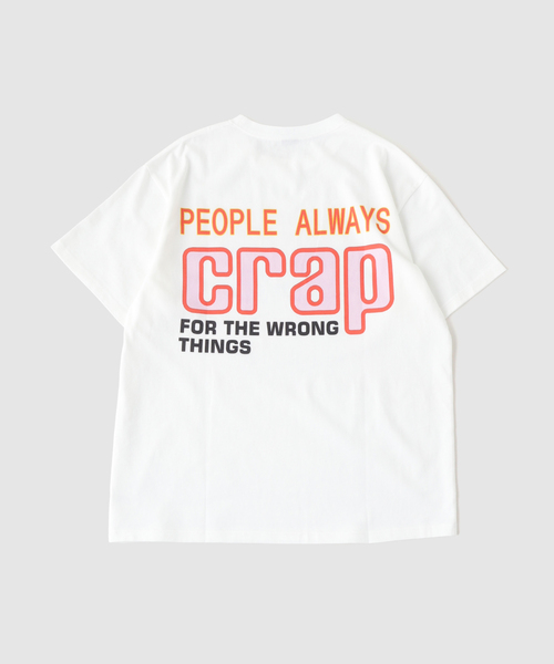BIAS DOGS(バイアスドッグス)の「BIAS DOGS / バイアスドッグス CRAP(Tシャツ/カットソー・メンズ・ホワイト・X-LARGE/LARGE)」の6枚目の写真