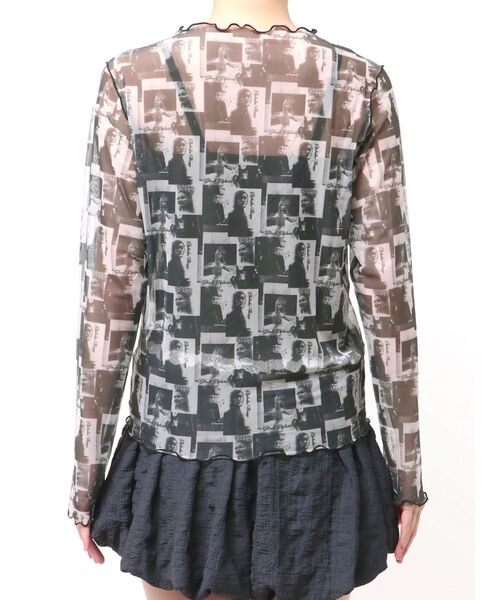 merry jenny(メリージェニー)の「『WICKED』 Sheer Tops(Tシャツ/カットソー・レディース・ブラック/ラベンダー・FREE)」の5枚目の写真