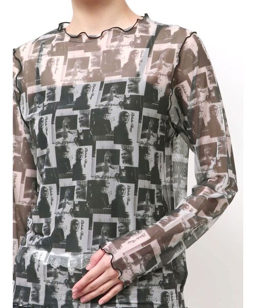 merry jenny(メリージェニー)の「『WICKED』 Sheer Tops(Tシャツ/カットソー・レディース・ブラック/ラベンダー・FREE)」の7枚目の写真