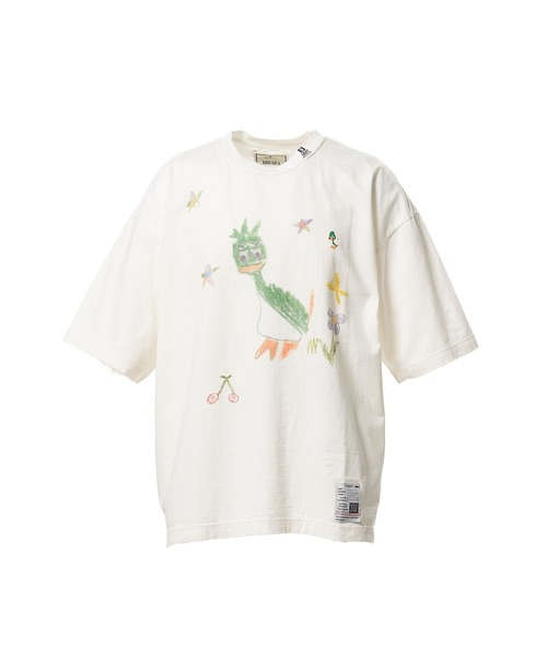 Maison MIHARA YASUHIRO(メゾンミハラヤスヒロ)の「【MIHARAYASUHIRO/ミハラヤスヒロ】Leon Doodle Printed T-shirt / LEON KIDS DOODLE TEE(Tシャツ/カットソー・メンズ・ホワイト/ブラック・48/46/44)」の1枚目の写真