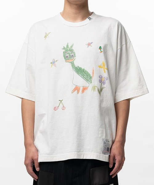 Maison MIHARA YASUHIRO(メゾンミハラヤスヒロ)の「【MIHARAYASUHIRO/ミハラヤスヒロ】Leon Doodle Printed T-shirt / LEON KIDS DOODLE TEE(Tシャツ/カットソー・メンズ・ホワイト/ブラック・48/46/44)」の8枚目の写真