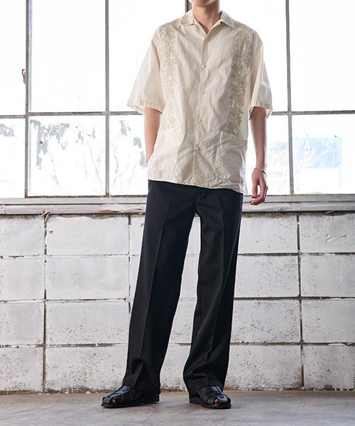 Dickies（ディッキーズ）の「Dickies / ディッキーズ：別注 MIDDLE RISE T/C WORK PANTS：ONLYARK-3-2603[AST]（その他パンツ・メンズ・ブラック/チャコールグレー・L/M）」の3枚目の写真