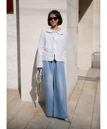 BeBeoD（べベッド）の「ソフトストレートリラックスデニムパンツ（デニムパンツ）」