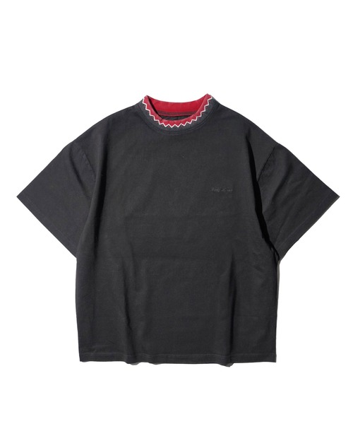 MAUI and Sons（マウイアンドサンズ）の「Maui & Sons マウイ アンド サンズ / JACQUARD RIB SS TEE（Tシャツ/カットソー・メンズ・ブラック/ターコイズブルー/オレンジ/ネイビー・MEDIUM/SMALL/LARGE）」の6枚目の写真