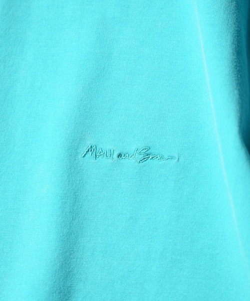 MAUI and Sons（マウイアンドサンズ）の「Maui & Sons マウイ アンド サンズ / JACQUARD RIB SS TEE（Tシャツ/カットソー・メンズ・ブラック/ターコイズブルー/オレンジ/ネイビー・MEDIUM/SMALL/LARGE）」の8枚目の写真
