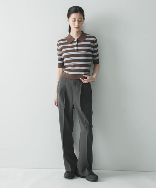 URBAN RESEARCH(アーバンリサーチ)の「ダブルクロスキュプラストレートパンツ(その他パンツ・レディース・チャコールグレー/ネイビー/ブラウン・38/42/36/40)」の10枚目の写真