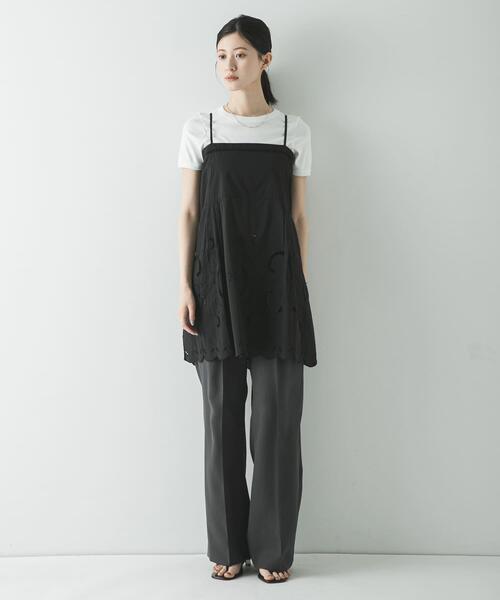 URBAN RESEARCH(アーバンリサーチ)の「ダブルクロスキュプラストレートパンツ(その他パンツ・レディース・チャコールグレー/ネイビー/ブラウン・38/42/36/40)」の12枚目の写真