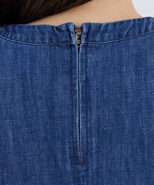 Healthy denim(ヘルシーデニム)の「【Healthy DENIM】デニムスリーブレスプルオーバー-Breezy Coconuts(シャツ/ブラウス・レディース・ブルー・1)」の22枚目の写真