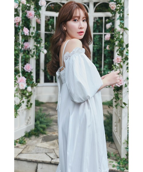 ワンピース herlipto Mia Volume Sleeve Dress Mia Volume Sleeve Dress（ワンピース）｜Her lip to（ハーリップ