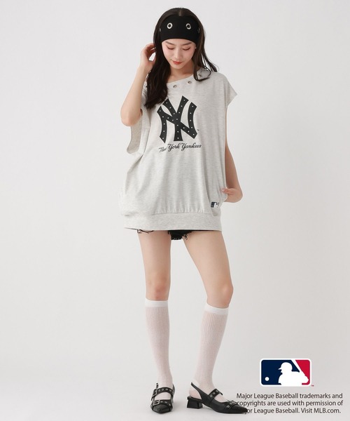 repipi armario(レピピ アルマリオ)の「【MLB】アイレットオフショルワンピース(ワンピース・キッズ・その他2/その他3/その他1・MEDIUM/LARGE)」の6枚目の写真