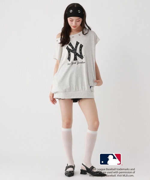 repipi armario(レピピ アルマリオ)の「【MLB】アイレットオフショルワンピース(ワンピース・キッズ・その他2/その他3/その他1・MEDIUM/LARGE)」の8枚目の写真