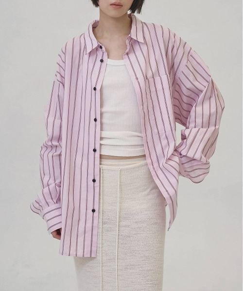 TODAYFUL/トゥデイフル】Stripe Pocket Shirts/ストライプポケット
