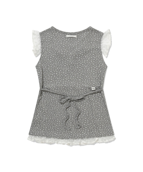 UGLY SHADOW（アグリーシャドウ）の「FLOWER LACE SLEEVELESS(GREY)（Tシャツ/カットソー・レディース・その他・FREE）」の5枚目の写真