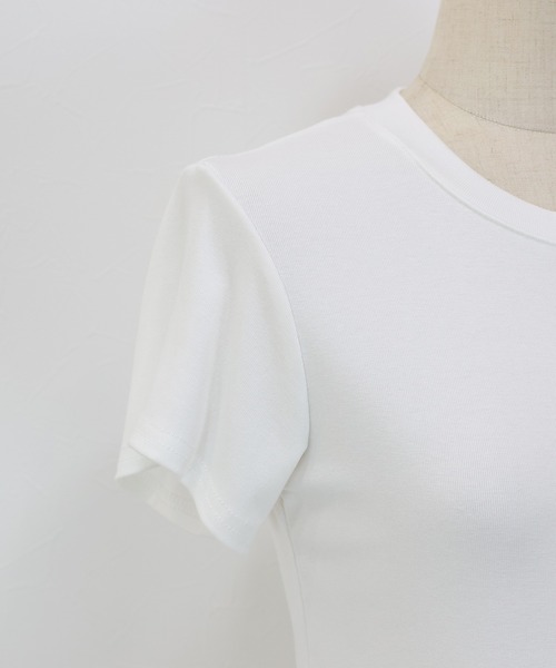 BLUEEAST（ブルーイースト）の「ティアードフリルペプラムカットソー（Tシャツ/カットソー・レディース・ブルー/ホワイト/ブラック・MEDIUM）」の14枚目の写真