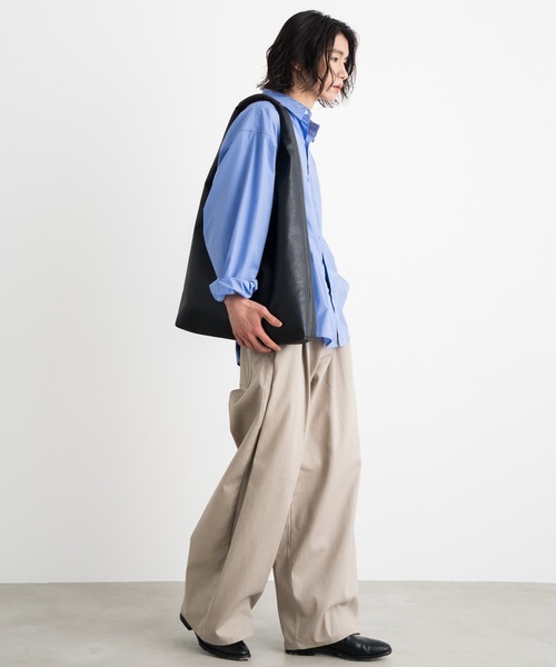 SINSS(シンス)の「One handle bag / ワンハンドルバッグ(トートバッグ・メンズ・ブラック/ダークブラウン・FREE)」の4枚目の写真
