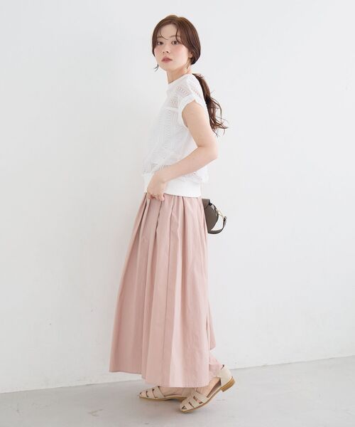 le.coeur blanc(ルクールブラン)の「【洗える】ラッセルレースフレンチプルオーバー(Tシャツ/カットソー・レディース・ホワイト/ブラック・38)」の16枚目の写真