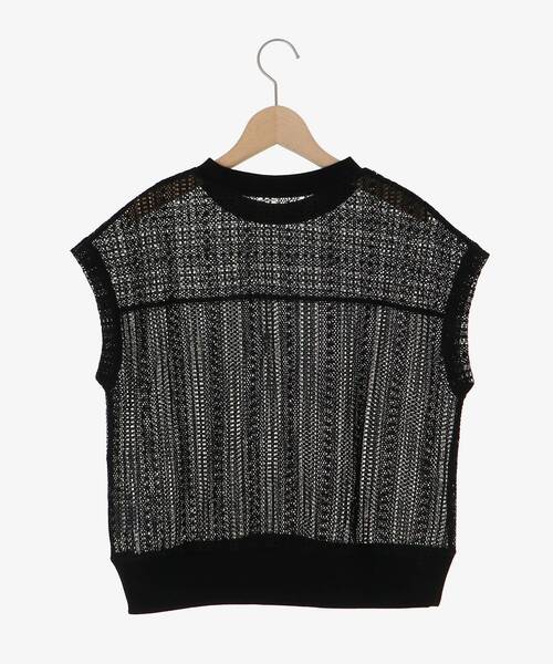 le.coeur blanc(ルクールブラン)の「【洗える】ラッセルレースフレンチプルオーバー(Tシャツ/カットソー・レディース・ホワイト/ブラック・38)」の11枚目の写真