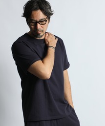 The DUFFER of ST.GEORGE（ザダファーオブセントジョージ）の「8oz HEAVY WEIGHT COTTON ROLL-UP SLEEVE TEE:セットアップ対応 ヘビーウェイト ロールアップTシャツ   厚手Tシャツ   こなれ感   レギュラーフィット（Tシャツ/カットソー）」