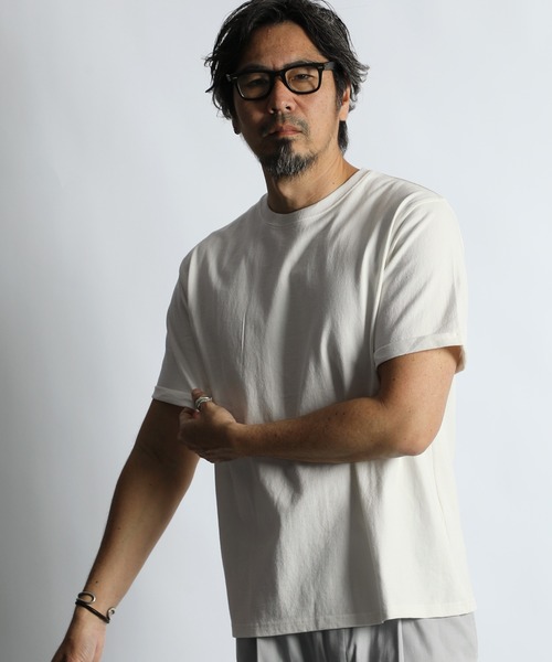 8oz HEAVY WEIGHT COTTON ROLL-UP SLEEVE TEE：セットアップ対応