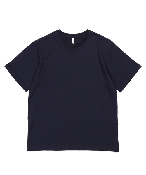 The DUFFER of ST.GEORGE(ザダファーオブセントジョージ)の「8oz HEAVY WEIGHT COTTON ROLL-UP SLEEVE TEE:セットアップ対応 ヘビーウェイト ロールアップTシャツ / 厚手Tシャツ / こなれ感 / レギュラーフィット(Tシャツ/カットソー・メンズ・オフホワイト/スミクロ/ベージュ/ネイビー・X-LARGE/LARGE/MEDIUM/SMALL)」の15枚目の写真