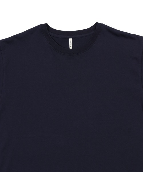 The DUFFER of ST.GEORGE(ザダファーオブセントジョージ)の「8oz HEAVY WEIGHT COTTON ROLL-UP SLEEVE TEE:セットアップ対応 ヘビーウェイト ロールアップTシャツ / 厚手Tシャツ / こなれ感 / レギュラーフィット(Tシャツ/カットソー・メンズ・オフホワイト/スミクロ/ベージュ/ネイビー・X-LARGE/LARGE/MEDIUM/SMALL)」の16枚目の写真