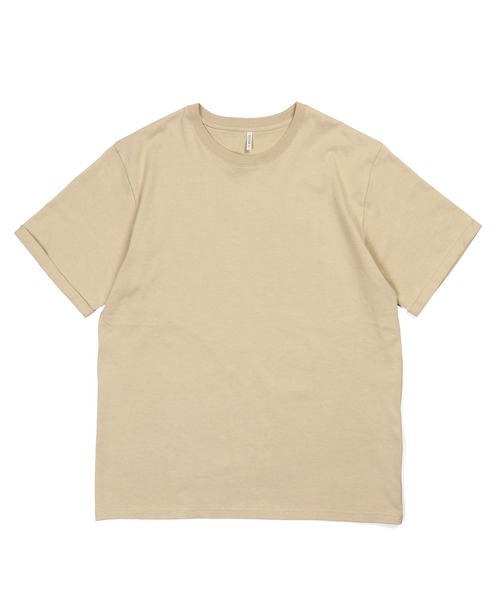 The DUFFER of ST.GEORGE(ザダファーオブセントジョージ)の「8oz HEAVY WEIGHT COTTON ROLL-UP SLEEVE TEE:セットアップ対応 ヘビーウェイト ロールアップTシャツ / 厚手Tシャツ / こなれ感 / レギュラーフィット(Tシャツ/カットソー・メンズ・オフホワイト/スミクロ/ベージュ/ネイビー・X-LARGE/LARGE/MEDIUM/SMALL)」の14枚目の写真