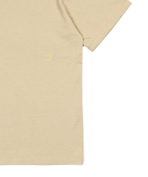 The DUFFER of ST.GEORGE(ザダファーオブセントジョージ)の「8oz HEAVY WEIGHT COTTON ROLL-UP SLEEVE TEE:セットアップ対応 ヘビーウェイト ロールアップTシャツ / 厚手Tシャツ / こなれ感 / レギュラーフィット(Tシャツ/カットソー・メンズ・オフホワイト/スミクロ/ベージュ/ネイビー・X-LARGE/LARGE/MEDIUM/SMALL)」の8枚目の写真